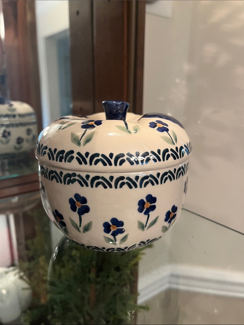 Polish Pottery Apple Baker